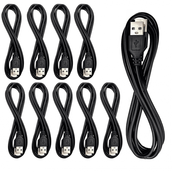 10 Cabos USB 2.0 Macho x Macho