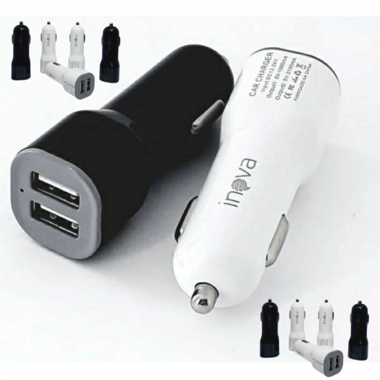 10 Carregadores Veicular Rápido 3.1a 2 Usb De Carro