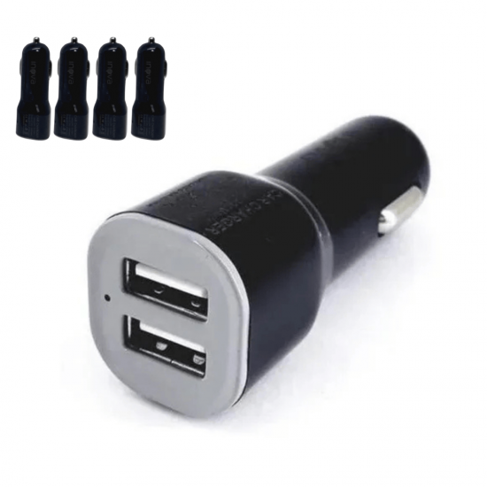 10 Carregadores Veicular Rápido 3.1a 2 Usb De Carro