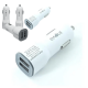 10 Carregadores Veicular Rápido 3.1a 2 Usb De Carro