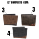 10 Carteiras Masculina Com Alta Capacidade, cor Fosca, Presente ideal Para Namorado, Marido E Pai