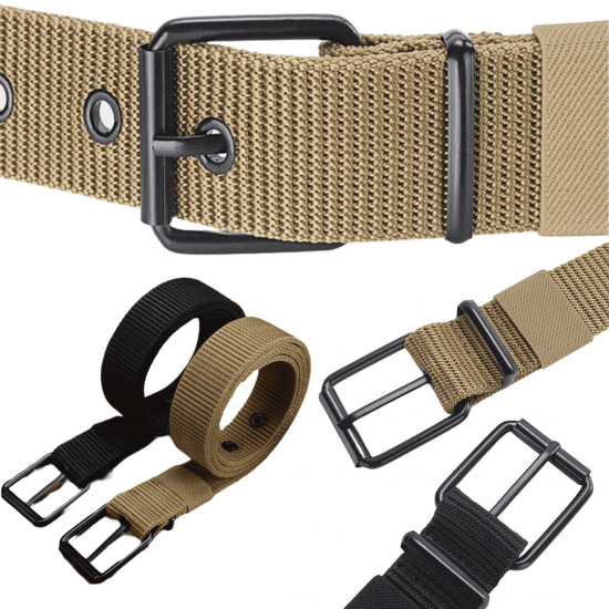 10 Cintos de lona infantil simples de nylon calças de cowboy