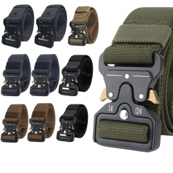 10 Cintos largo masculino nylon e engate rápido