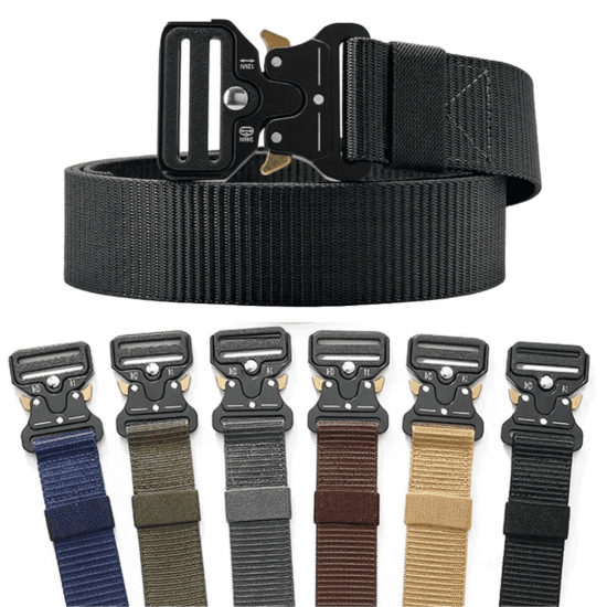 10 Cintos largo masculino nylon e engate rápido
