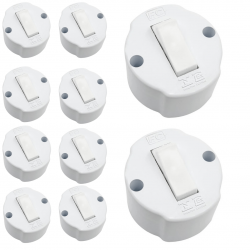10 Interruptor Com 1 Uma Tecla De Sobrepor redondo