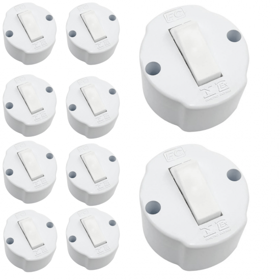 10 Interruptor Com 1 Uma Tecla De Sobrepor redondo