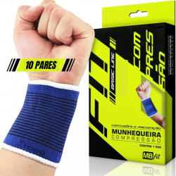 10 Pares de Protetor De Pulso Munhequeira Tendinite Dor Lesão