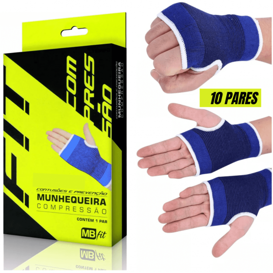 10 pares Par de Munhequeira para Tendinite Artrite com Polegar