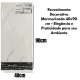 10 PCS Placas Adesivas Mármore branco Parede Autocolante 3D Porcelanato 40 cm x 90 cm Cobrindo 3.6m²
