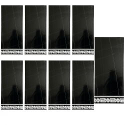 10 PCS Placas Adesivas Mármore preto Parede Autocolante 3D Porcelanato 40 cm x 90 cm Cobrindo 3.6m²