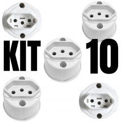 10 TOMADAS EXTERNA DE SOBREPOR 20A