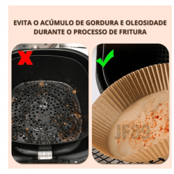 Forma de airfryer descartavel antiaderente de papel cozinha quadrado fritadeira cozimento protetor forro tapete