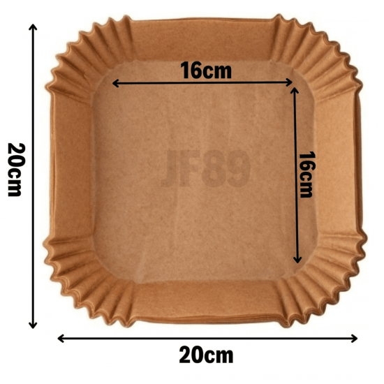 Forma de airfryer descartavel antiaderente de papel cozinha quadrado fritadeira cozimento protetor forro tapete