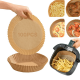 100 Pcs Forma Descartável Para Fritadeira Air Fryer Em Papel Antiaderente Redondo