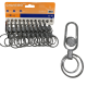 12 Chaveiros de metal Argola Dupla Resistente Organizador De Chaves
