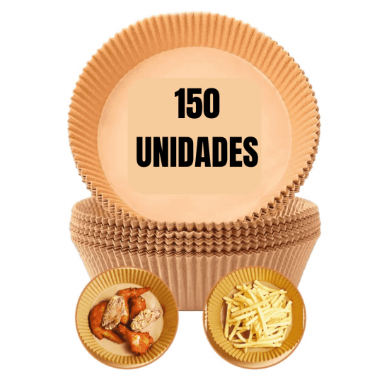 150 peças Forma de airfryer descartavel antiaderente de papel cozinha redondo fritadeira cozimento protetor forro tapete