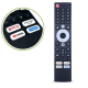 2 Controles Remoto Compatível Tv Philco Britania Ptv65g3bgtssbl PTV50G2SGTSSBL Tv Smart 4k S/ Voz