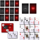 2 Pares de Baralho De Cartas De Papel 54 Cartas Jogos Em Família Diversão, Jogo De Baralho