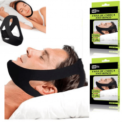 2 peças Anti Ronco Neoprene 3 Pontas Ajustável Neoprene Durma Melhor Faixa Cinta Queixo