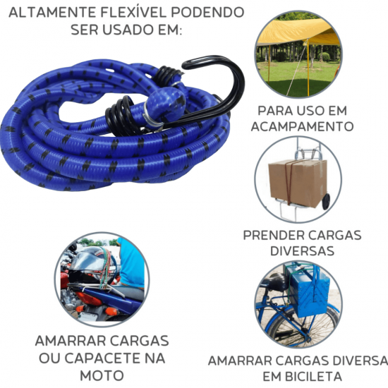 2 peças Elástico Bagageiro Extensor Gancho Ponta Plástico