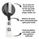 20 peças Porta Crachá Retrátil Roller Clip