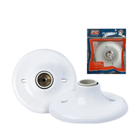 205845 PLAFONIER COM SOQUETE DE PORCELANA POP BC