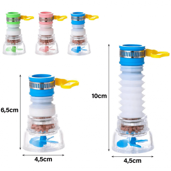 3 Bico Chuveirinho Arejador Para Torneira Cozinha Com Filtro