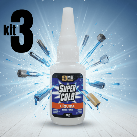 3 Colas Instantânea 20g / Unha Para Postiça/Fibra e Pedrarias Bico Fino / Fácil Aplicação / Super Forte