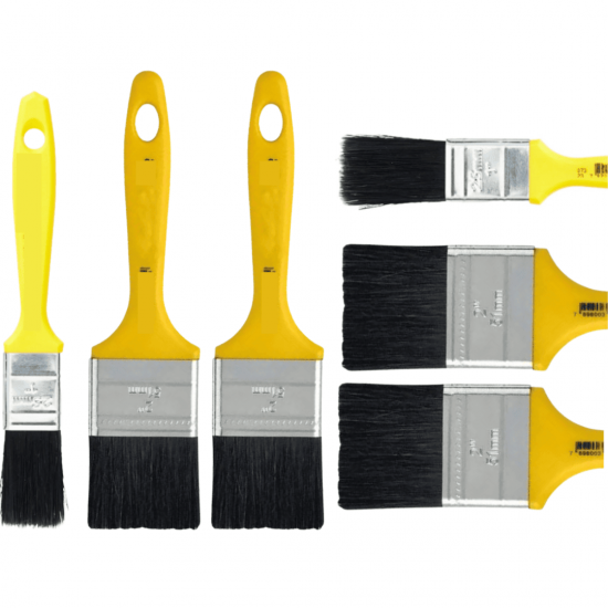 3 Pincéis Trincha Para Construção Multiuso Pintura Tamanhos Variados