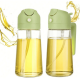 3 Porta Azeite de Vidro Azeiteiro Galheteiro 2 em 1 Spray Pulverizador