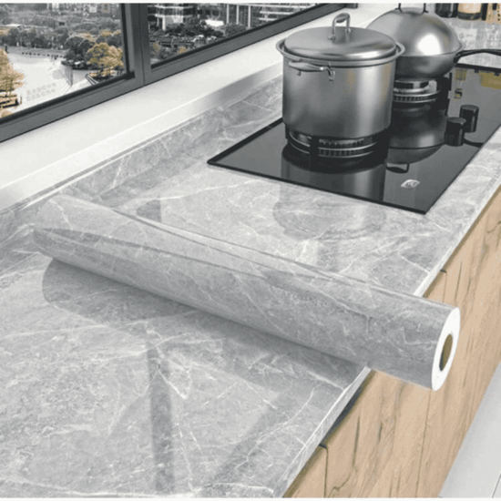 Papel de Parede 5 Metros x 60cm Mármore Exclusivo Lavável Quarto, Sala e Cozinha.