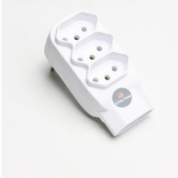 Adaptador Benjamin 4 Tomadas casa e cozinha