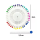 Alfinete de costura colorido com 4800 pinos