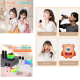Alto-falante Bluetooth Karaoke com Microfone Luzes LED Alto-falante de alta fidelidade recarregável