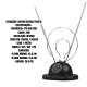 Antena interna digital tv hdtv dtv