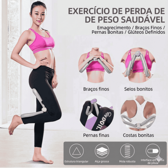 Aparelho Adutora De Membros Borboleta Fitness Exercitador Treino Em Casa Braço Coxas Glúteos