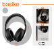 Fone de Ouvido Bluetooth Basike Cancelamento de Ruído Ativo Headphone Bluetooth 5.3 Headset com Microfone, 20h de Música