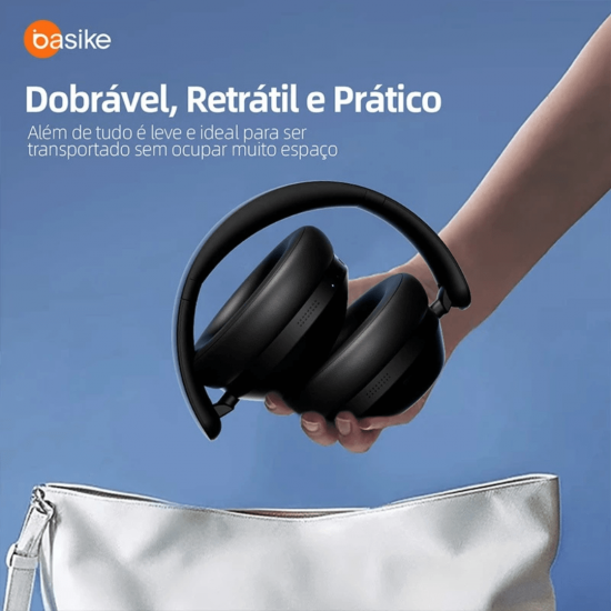 Fone de Ouvido Bluetooth Sem Fio, Fone Sem Fio Bluetooth ANC Headphone Com Microfone