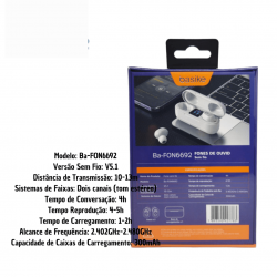 Fone De Ouvido Bluetooth Sem Fio Tws In-ear Auricular Mini