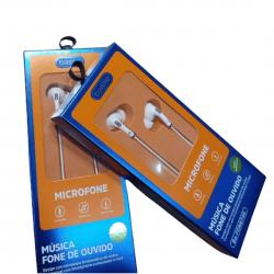 Fone de Ouvido com Fio intra-auricular