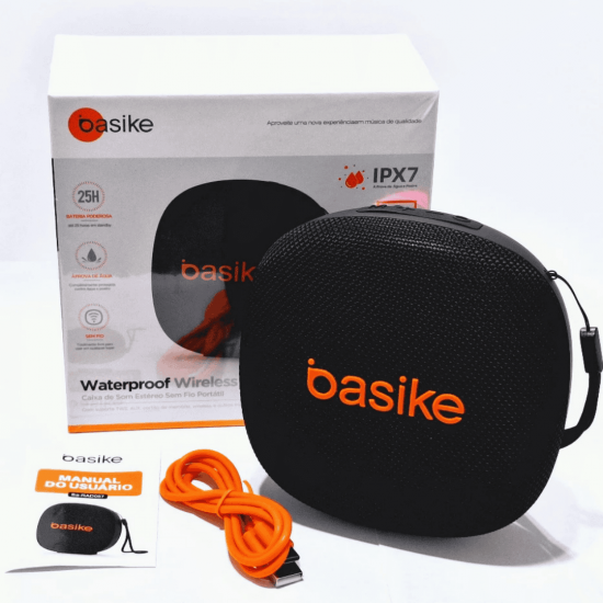 BA-MD057 TC MINI CAIXA DE SOM PORTATIL INTEGRADA BASIKE BT TF USB RGB