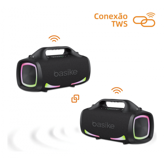 BA-RAD035 RADIO FM, COM REPRODUTOR DE SOM, 6W*2, MINI CAIXA DE SOM INTEGRADA, BLUETOOTH, MARCA BASIKE.