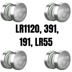 Bateria LR1120, 391, 191, LR55 ag8 cartela c/ 10 un