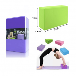 Bloco Tijolo de Pilates Yoga Exercícios Força Alongamento Equilíbrio Resistência Alta Densidade 100% EVA
