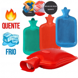 Bolsa Térmica Compressa Água Quente Fria Borracha Dor Cólica Dores