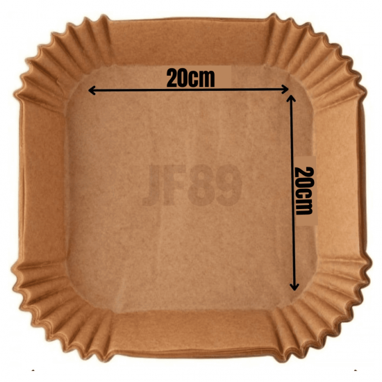 100 pçs Forma Descartável Para Fritadeira Air Fryer Em Papel Antiaderente Quadrado