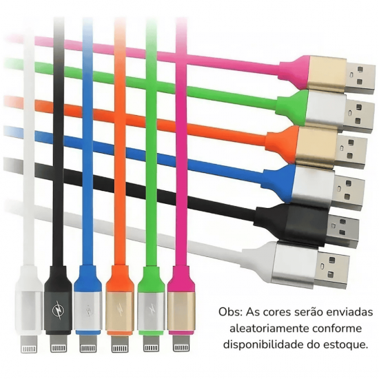 Cabo Carregador Apple iPhone iOS Reforçado 2 Metros