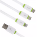 Cabo Carregador Turbo 1 Metro iPhone Samsung Xiaomi Android V8 USB C Rápido Inova Original