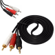 Cabo De Áudio Auxiliar P2 X 2 Rca 1,5 metro e 3,0 Metros