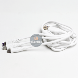 Cabo de dados 3 em 1 cabo tipo c usb carregador ultra rápido 1 metro resistente